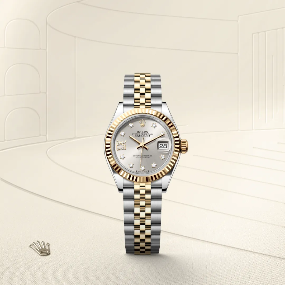 Rolex Lady-Datejust in Yellow Rolesor - การผสมผสานระหว่าง Oystersteel และทองคำ, M279173-0003 - Siam Swiss