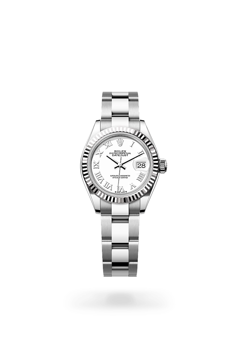 Rolex Lady-Datejust in White Rolesor - combination of Oystersteel and white gold, M279174-0020 - Siam Swiss
