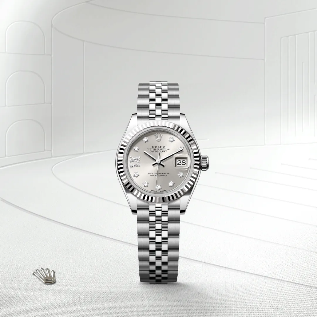 Rolex Lady-Datejust in White Rolesor - การผสมผสานระหว่าง Oystersteel และทองคำขาว, M279174-0021 - Siam Swiss