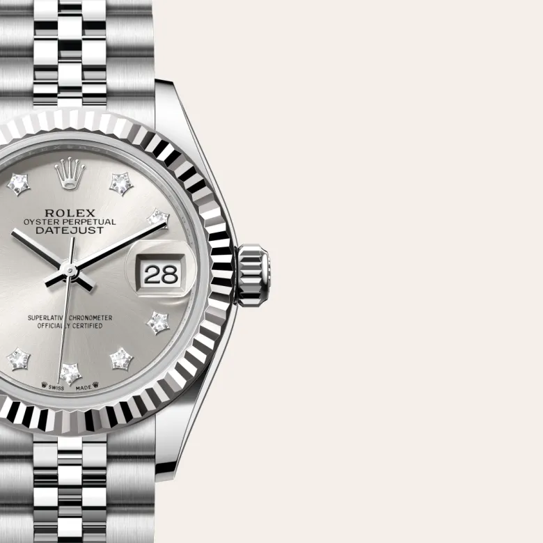 Rolex Lady-Datejust in White Rolesor - การผสมผสานระหว่าง Oystersteel และทองคำขาว, M279174-0021 - Siam Swiss