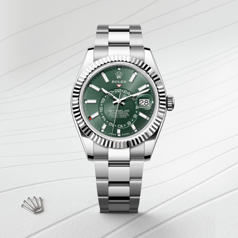 Rolex Sky-Dweller in White Rolesor - การผสมผสานระหว่าง Oystersteel และทองคำขาว, M336934-0001 - Siam Swiss