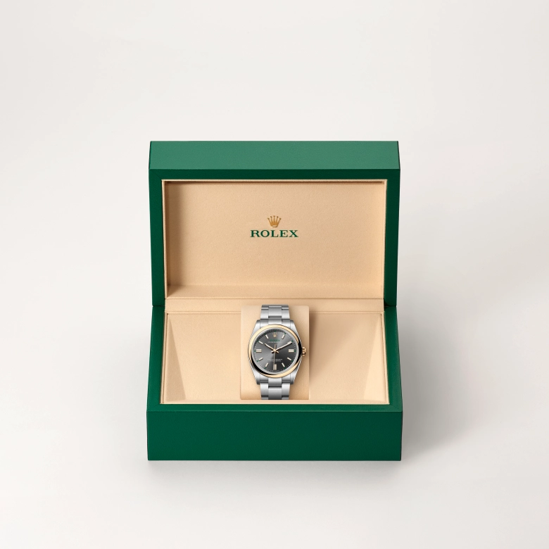 Rolex Oyster Perpetual in Yellow Rolesor - combination of Oystersteel and yellow gold - Siam Swiss Rolex Boutique
