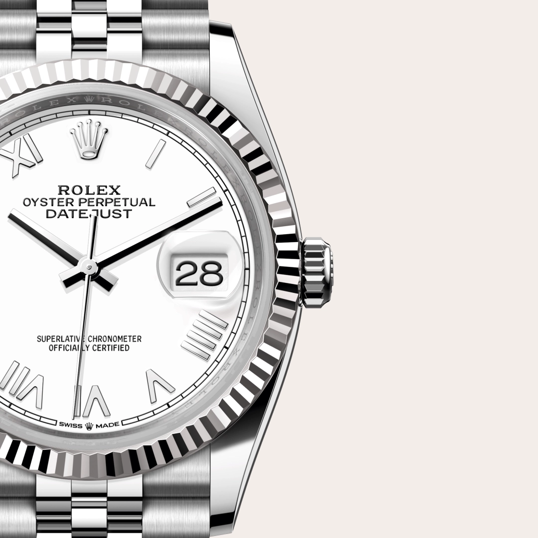 Rolex Datejust in White Rolesor - การผสมผสานระหว่าง Oystersteel และทองคำขาว - Siam Swiss Rolex Boutique